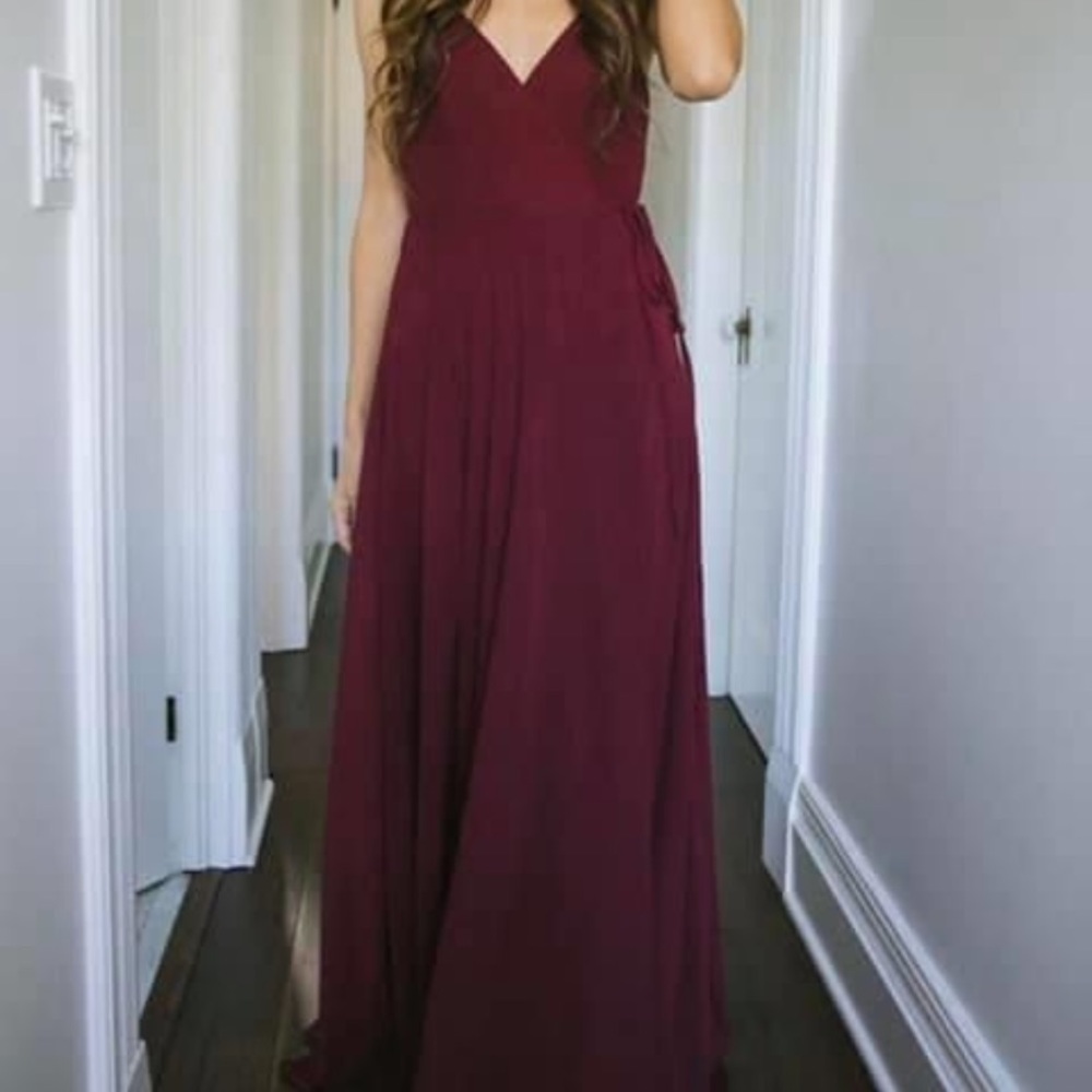 Burgundy bridesmaid dress - Picture 1 of 4